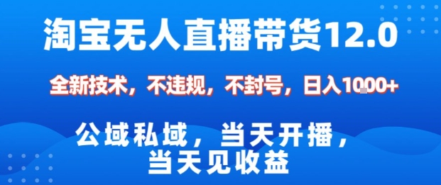 淘宝无人直播12.0,公域私域技术,不封号,不违规布局双十一流量风口,日入1k(独家技术)【揭秘】-红豆科技-抖佳互动