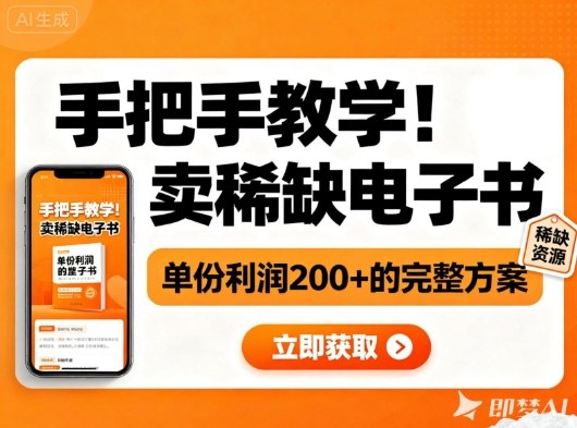手把手教学!在小红书卖稀缺电子书,单份利润2张+的完整方案-红豆科技-抖佳互动