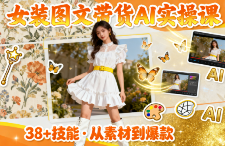 女装图文带货的AI实操课-红豆科技-抖佳互动