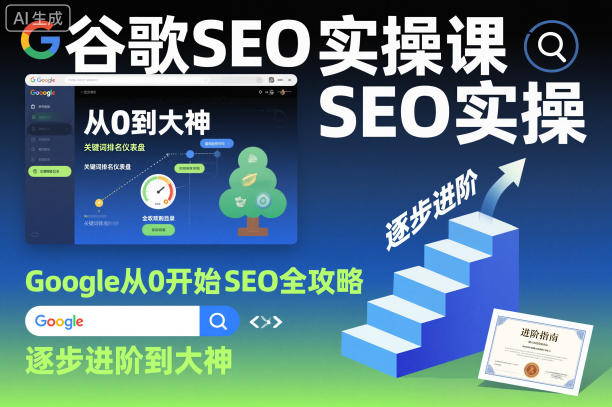 谷歌SEO实操课,Google从0开始SEO全攻略,逐步进阶到大神-红豆科技-抖佳互动