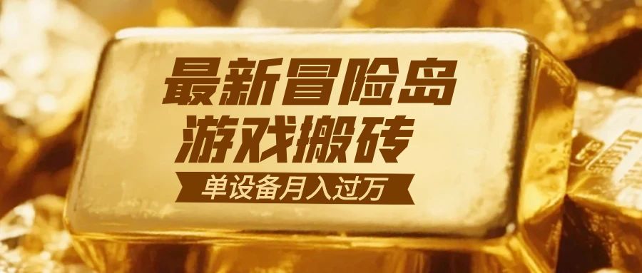 冒险岛游戏搬砖 一组账号月利润9000+-红豆科技-抖佳互动
