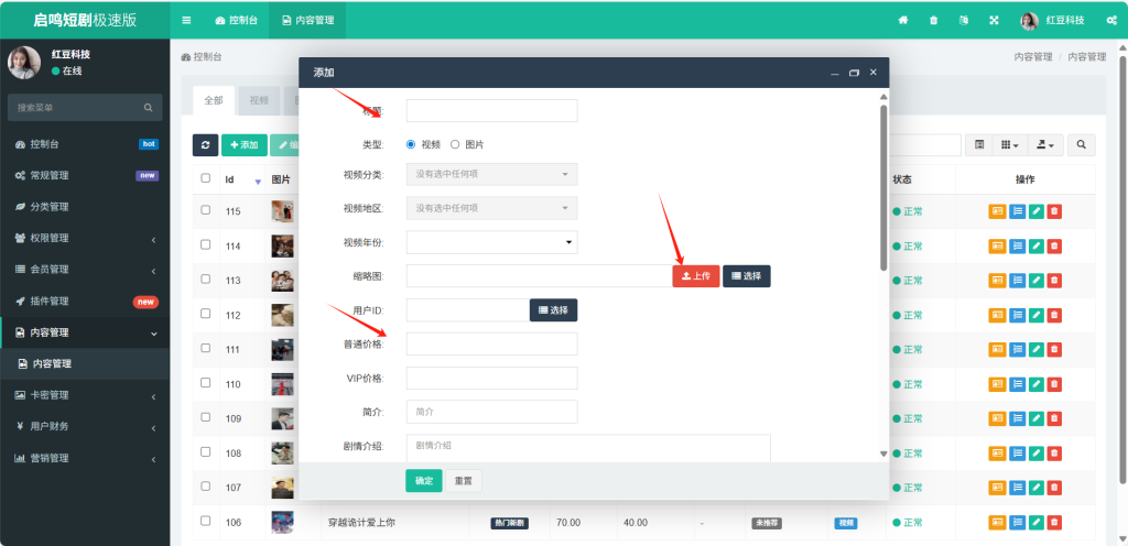 图片[2]-红豆短剧极速版系统使用教程-红豆科技-抖佳互动