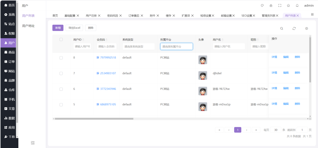 图片[10]-B2C零售电商商城系统 管理后台展示-红豆科技-抖佳互动